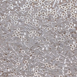Бисер DBS-201 Miyuki Delica Beads Cut 15/0 (жемчужный, белый цейлон)